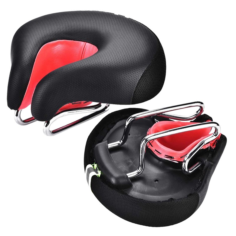 Ergonomic Mountain Bike Cycling Bicycle Split Nose Shape Saddle Cushion
