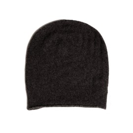 Fishers Finery Men's 100% Pure Cashmere Beanie - Charcoal