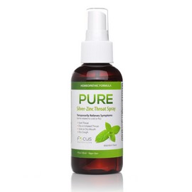 Pure - Silver-Zinc Natural Throat Spray Mild Mint Flavor Good For Cold and Flu