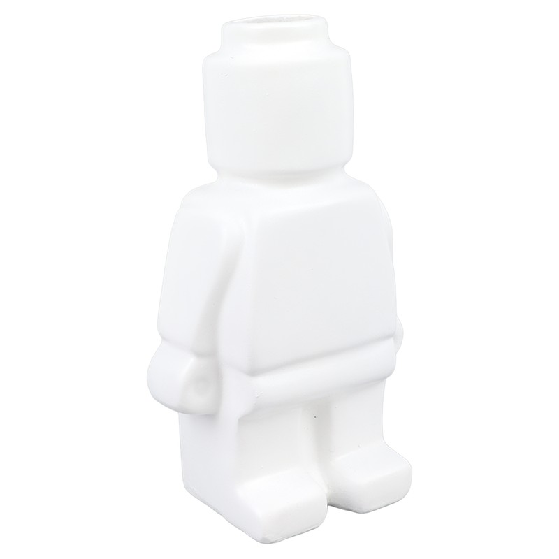 Little Robot Flower Vase Entryway Ornament Resin Flower Vase Decoration