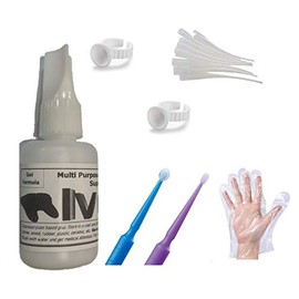 IVORIE Super Glue Adhesive Dental Lab Tools Glue Ring Holder Microbrush Applicator (1oz)