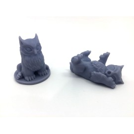 HERO Creations Ursidae Bubo- 2 Pack Miniatures - Dungeons and Dragons Pathfinder - Baby DND - Figurine (Gray/unpainted)