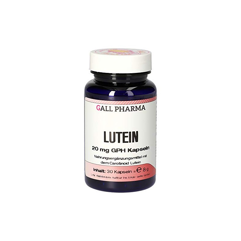 Gall Pharma Lutein 20 mg GPH Capsules, 1 Pack (1