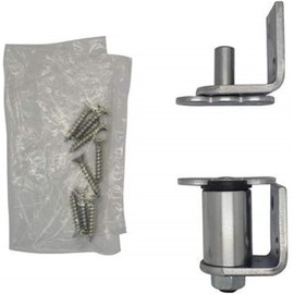 S7512 Commercial Grade Gravity Double Action Pivot Hinges - Heavy Duty Pivot Door Hinges for Swinging Doors, Cafe & Saloon Doors, Heavy Duty Hinges Hardware with Hold-Open, Satin Chrome (1-Pack)