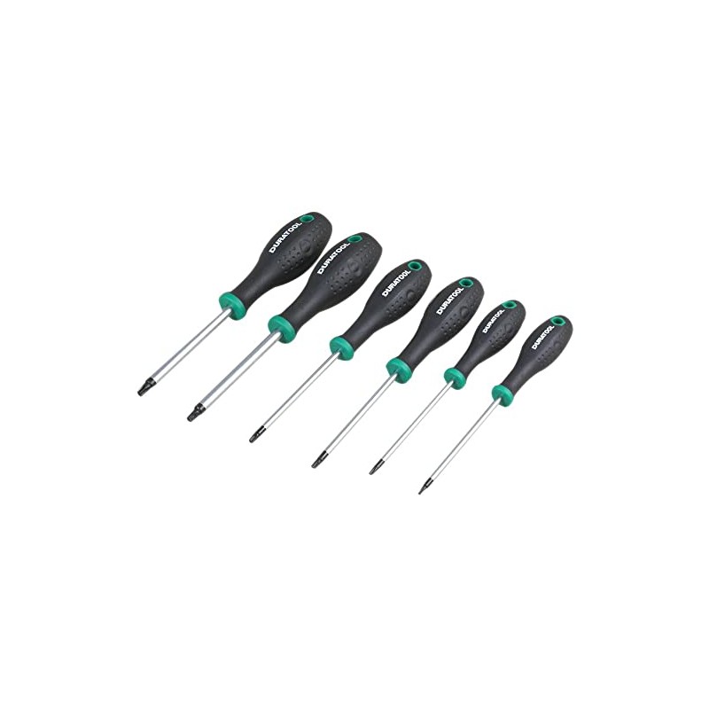 DURATOOL D03443 Tamperproof Torx Screwdriver Set, 6 Piece