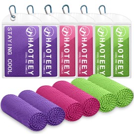 Toallas de enfriamiento de 40 x 12 pulgadas, 6 unidades, toallas frescas, trapos de enfriamiento deportivos para cuello y cara, toalla de enfriamiento de cuello para clima cálido, toallas