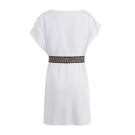 maxToonrain Roman Costume Adult,Unisex Holloween Costumes Toga Costume Tunic Set with Greek Goddess Accessories Caesar Party Fancy Dress for Mens(White,L)