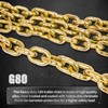 G80 Load Binder Chain,3/8"x10ft Tow Chain with G70 Hooks,5400lbs Safe