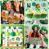 360Pcs St. Patrick's Day Foam Stickers, Glitter Clover Shamrock Foam