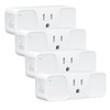 Smart Plug, 4 Pack Milfra 2.4GHz WiFi Smart Plug Smart