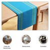 Encasa XO Dining Table Runner | Yarn Dyed Fine Ribbed