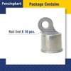 FENCINGKART Rail End Aluminum 1-3/8", Chain Link Fence Fittings, 10