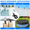 18 Pack Pool Cover Clamps Large Span Clips Strong Spring