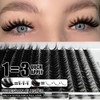 Lash Clusters Kit, DIY 3D Cluster Eyelash Extensions 10‑18mm,108pcs Fluffy