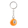 Komonee 3 x Pool Ball Keyring Colourful Numbered Key Ring