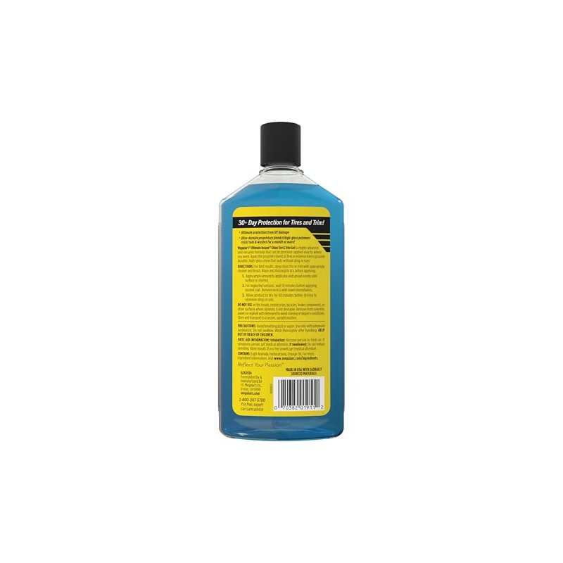 Meguiar's, Gel para Brillo de Neumáticos y Molduras Ultimate Insane,