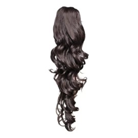 EVER HAIR Coleta Postizo 100% Fibra Human Touch Ondulada 28 Eve Hair