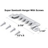Large Premium Quality Professional Sawtooth Hanger with Screws (4 Pack)