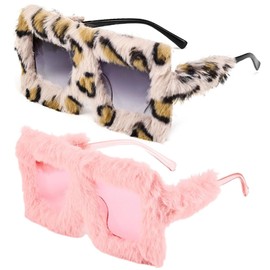 XLTXWD 2Pcs Funny Glasses, Funny Sunglasses, Novelty Glasses Party Glasses for Fancy Dress, Photo Props, Birthday Party