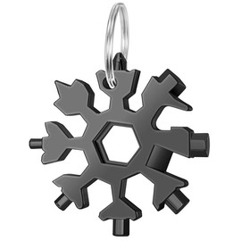 Gifts for Men, 18-in-1 Snowflakes Multi Tool, Black, Father's Day Gift, Tool Gadgets for Men, Men's Day Gifts, Birthday Gift for Men