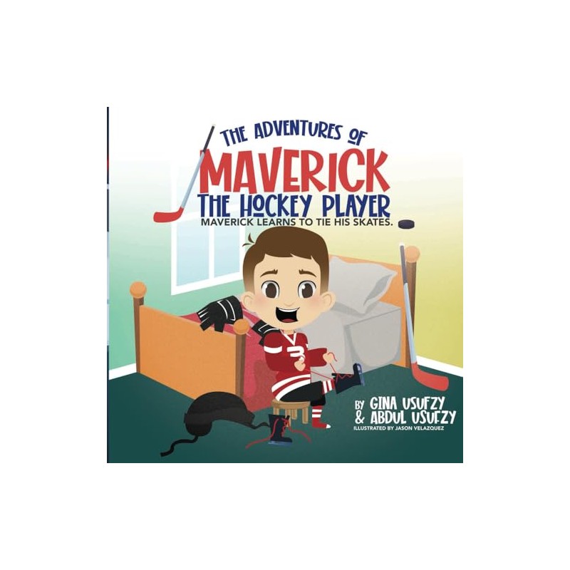 Maverick Learns to Tie His Skates