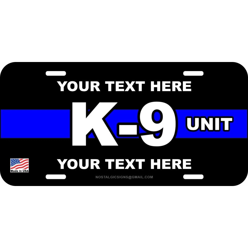 NOSTALGIC TAGS K9 K-9 UNIT DOG POLICE CANINE NARCOTICS DETECTION