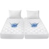 Moonsea Waterproof Split King Mattress Protector Pad for Adjustable Bed