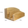 TOP SAVER Wooden Letter Rack and Stationary Holder Home and