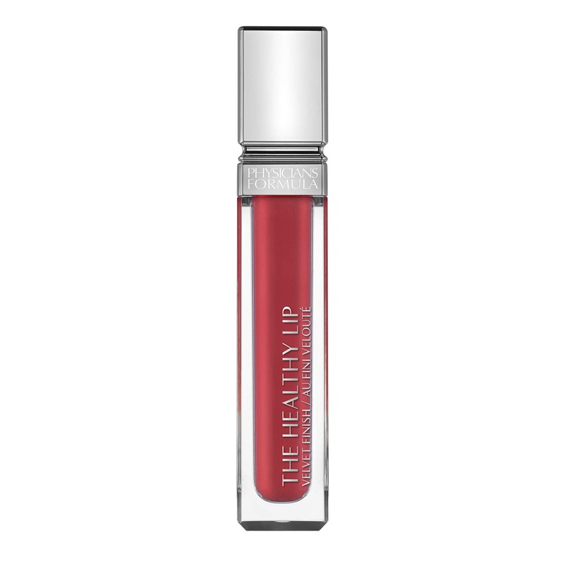 Labial Líquido satinado hidratante y de larga duración rojo coral