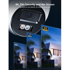 ANNKE C800 4K PoE Camera Outdoor, 8MP Ultra HD Security CCTV Camera, Smart Human/Vehicle Detection, Built-in MicroSD Card Slot for 24/7 Audio Recording