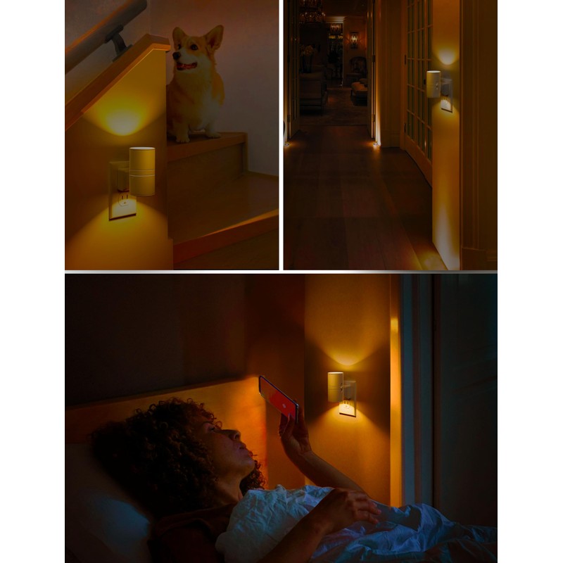 L LOHAS LED Night Light, Amber Night Light, Dimmable Night
