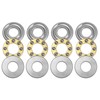 sourcing map 4pcs F6-14M Miniature Thrust Ball Bearings 6mm Bore