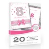 Olivia Samuel 20 x 8th Birthday Party Invitations from Pink