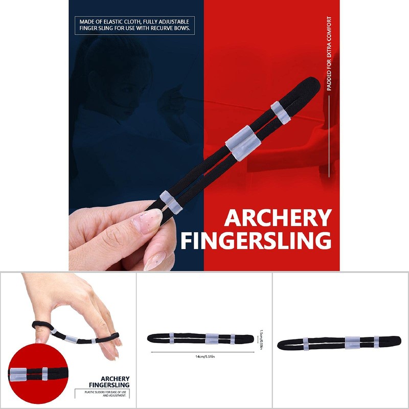 Finger Sling Archery Sling, Adjustable Archery Finger Sling Archery Sling
