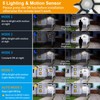 Solar Shed Light Indoor Outdoor, Aqonsie 288LED Solar Powered Motion