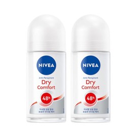 Nivea Deodorant Roll-on Dry Comfort 50ml X 2 / 니베아 데오드란트 롤온 드라이 컴포트 50ml X 2개