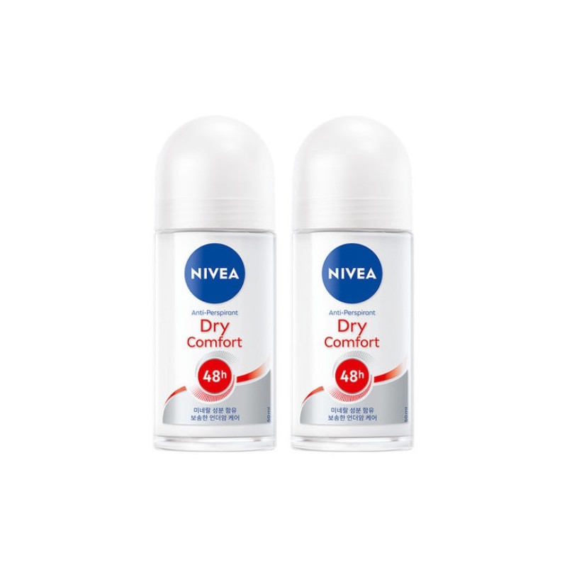 Nivea Deodorant Roll-on Dry Comfort 50ml X 2 / 니베아