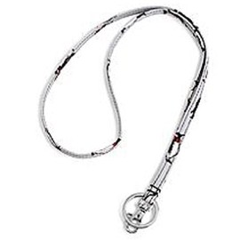 Vera Bradley Lanyard in Playful Penguins Gray