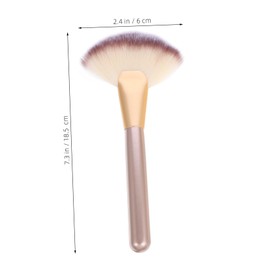 TOVINANNA 1set Fan Makeup Brush for Blush and Highlighter for Easy Application and Versatile Use Facial Makeup
