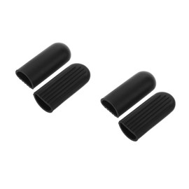 VICASKY 2 Sets Case Kickstand Cap Motorcycle Kickstand Cover Electric Kickstand for Bicycle Accessories Silica Gel Black 2pcs x 2