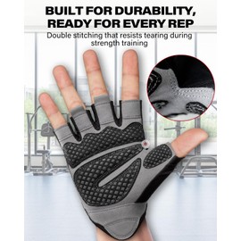 VINSGUIR Workout Gloves for Men and Women, Weight Lifting Gloves with Excellent Grip, Lightweight Gym Gloves for Weightlifting, Cycling, Exercise, Crosstraining, Pull ups, Fitness, Climbing and Rowing