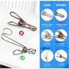 304 Stainless Steel Metal Long Tail Clip with Hooks Clothes