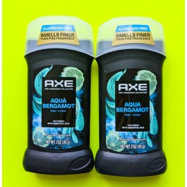 AXE Fine Fragrance Deodorant Aqua Bergamot - Lot of 2