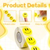 Smiley Face Stickers, 500PCS Happy Face Stickers, 1 Inch Yellow