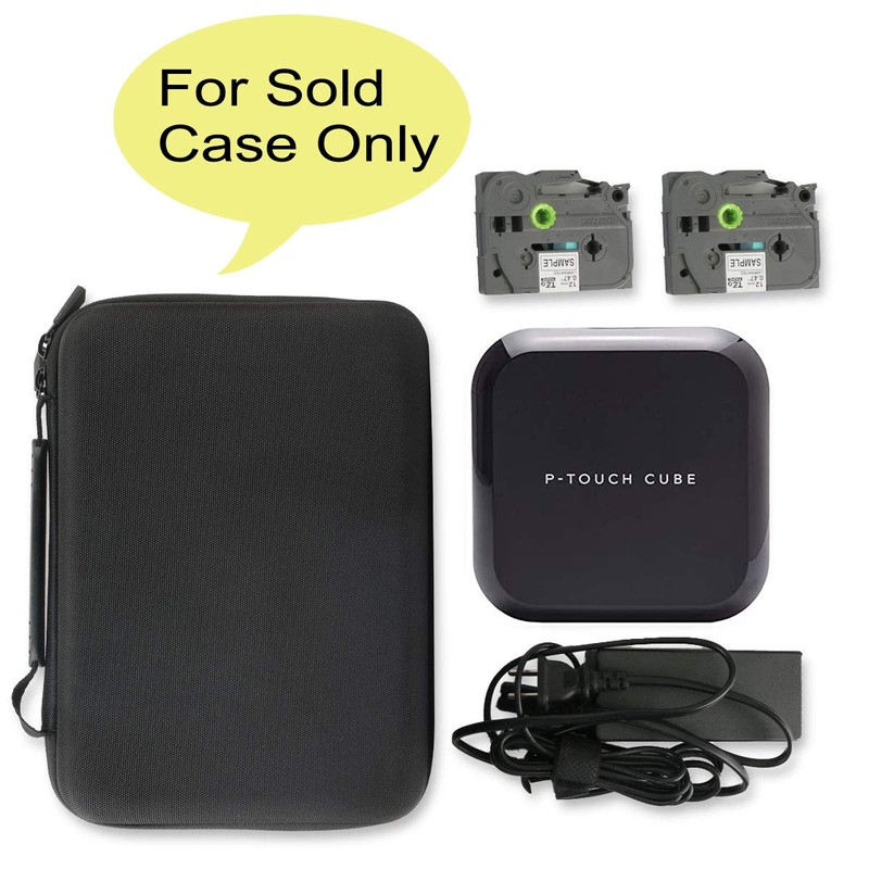 co2CREA Hard Travel Carry Bag for Brother PT-P710BT Label Printer,