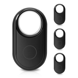 RUIZHI Android Smart Tag - Air Tracker kompatibel mit Google Mein Gerät Finden APP, IP67, nur Android, für Gepäck, Fahrrad, Pässen, Koffer, Schwarz-4 Pack
