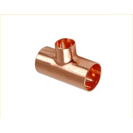 EZ-FLUID Plumbing 2" x 2" x 1/2" C X C X C Copper Reducing Tee,LF Pressure Copper Reducer Tee Fittings with Sweat Solder Connection for Residential,Commercial Copper Pipe (1)