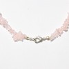 Zenergy Gems CHARGED 18" Rose Quartz Crystal Necklace Tumble Polished