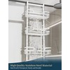 Consumest Over The Door Shower Caddy - 4 Tier Adjustable