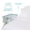 Dream On Me Skylar Bassinet and Bedside Sleeper in Mint,